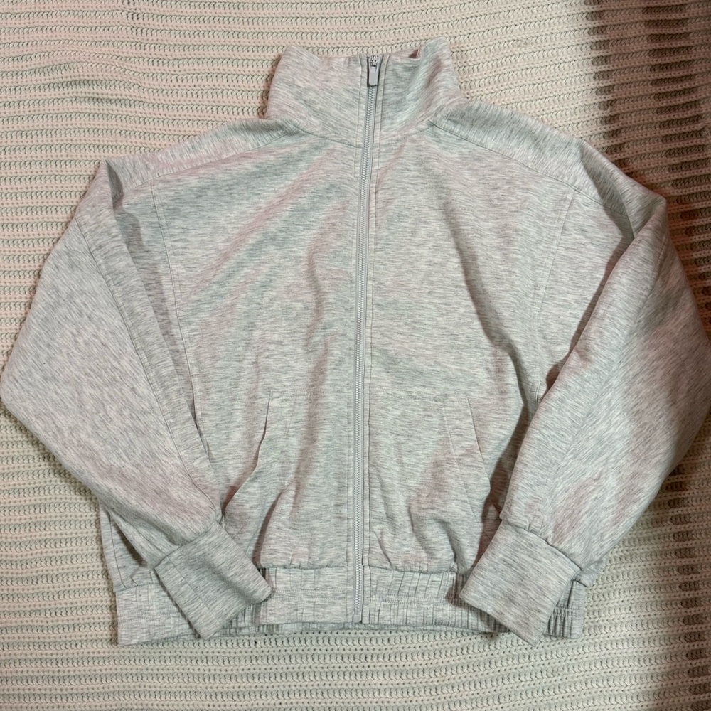 Gray Zip-Up Jacket